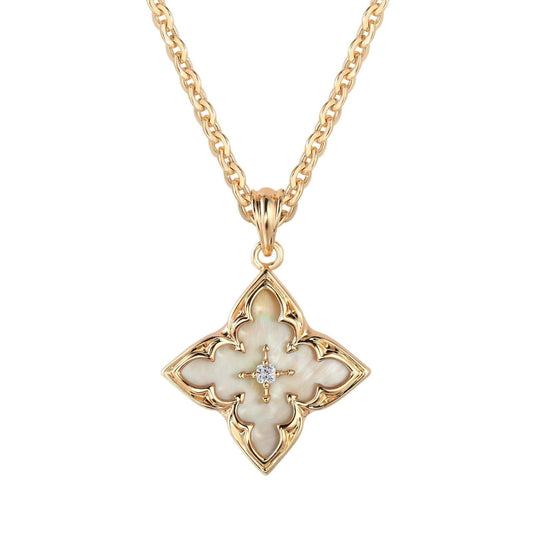 Blue Clover Pendant Nyaklánc | Arany