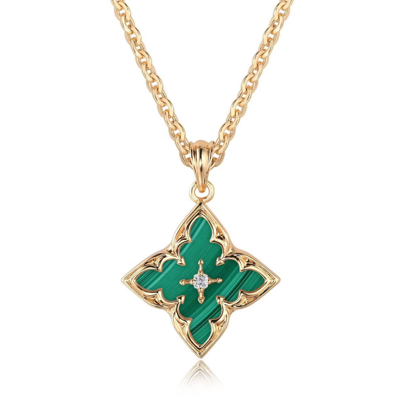 Brown Clover Pendant Nyaklánc | Arany