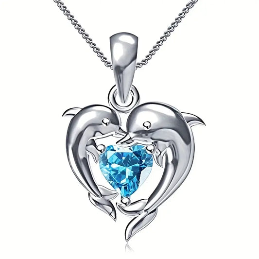 Oceanheart Twins Nyaklánc | Fehér Arany