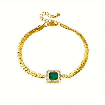 Arany Smaragd Chain Karkötő