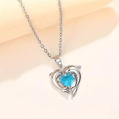 Oceanheart Twins Nyaklánc | Fehér Arany