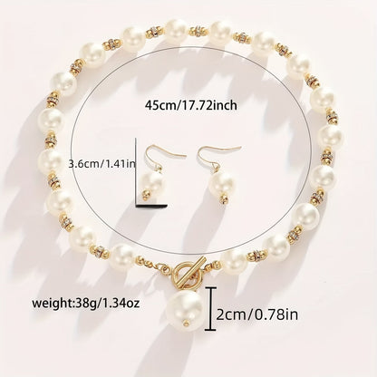 Chunky Gyöngy Statement Nyaklánc Készlet