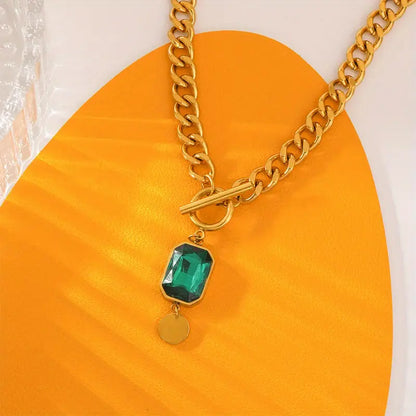 Arany Smaragd Chain Nyaklánc