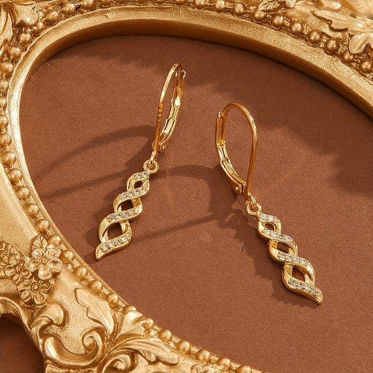 Shimmer Twist Ava Fülbevaló | Arany