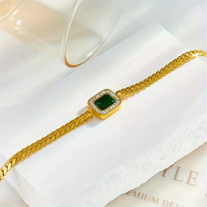 Arany Smaragd Chain Karkötő