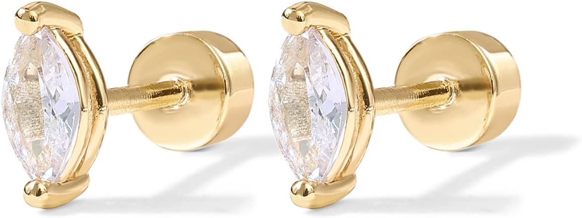Pear Cut Studs | Arany