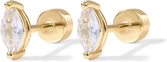 Pear Cut Studs | Arany