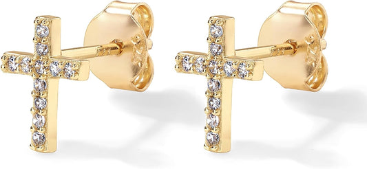 Paved Cross Studs | Arany