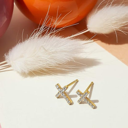 Paved Cross Studs | Arany