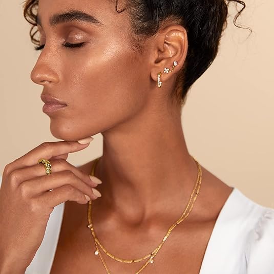 Pear Cut Studs | Arany