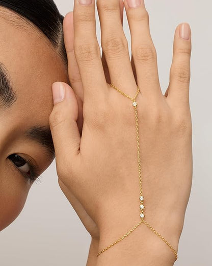 Beaded Handchain Karkötő | Arany