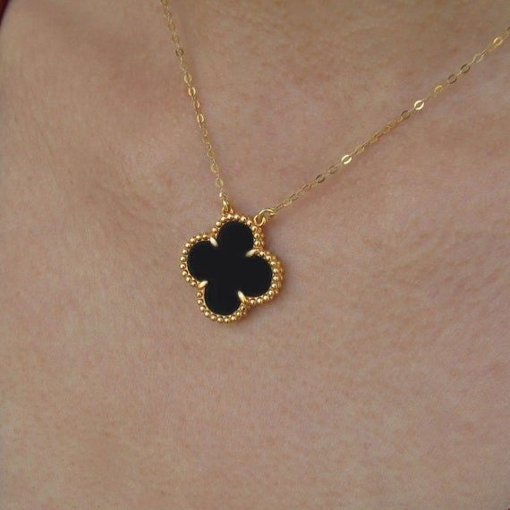 Clover Nyaklánc Black
