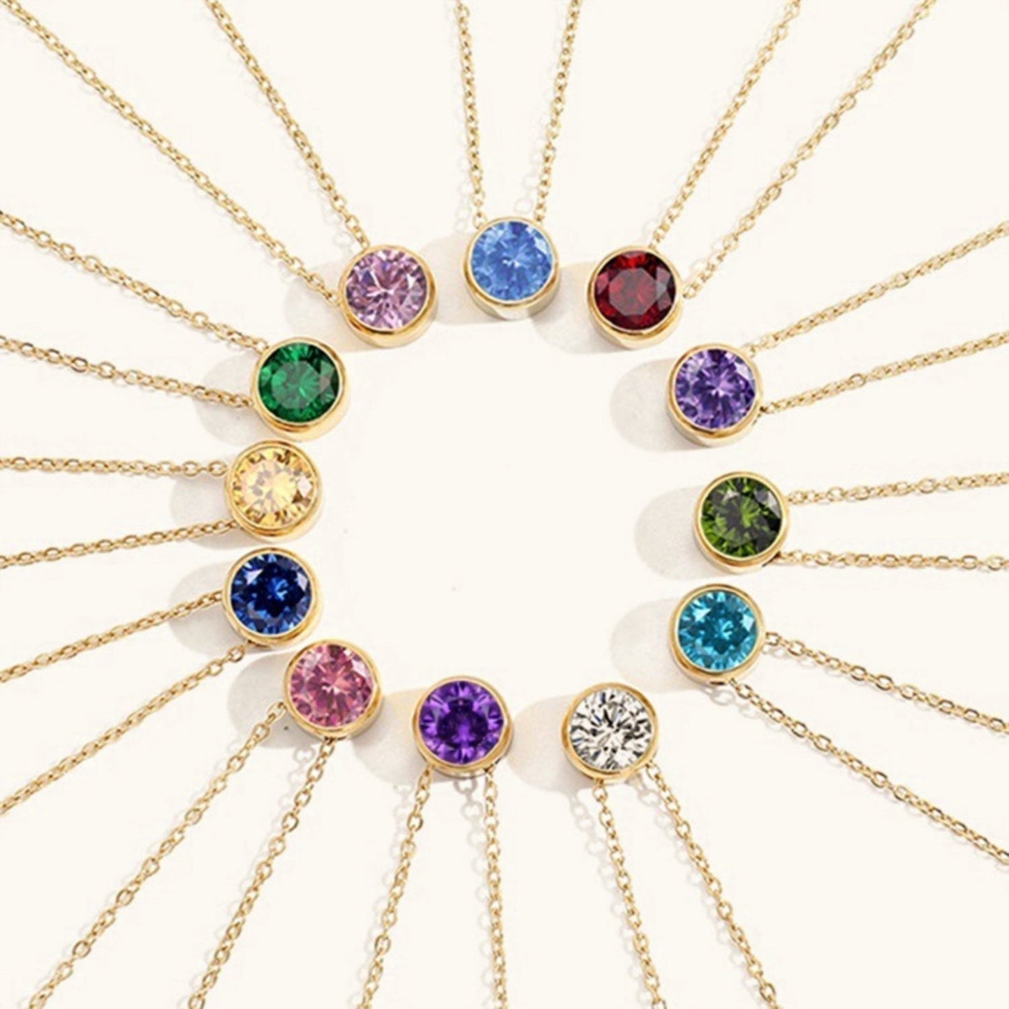 Amelia Birthstone Nyaklánc