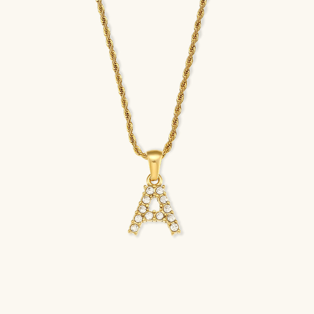 Maeve Letter Initial Gyémánt Nyaklánc