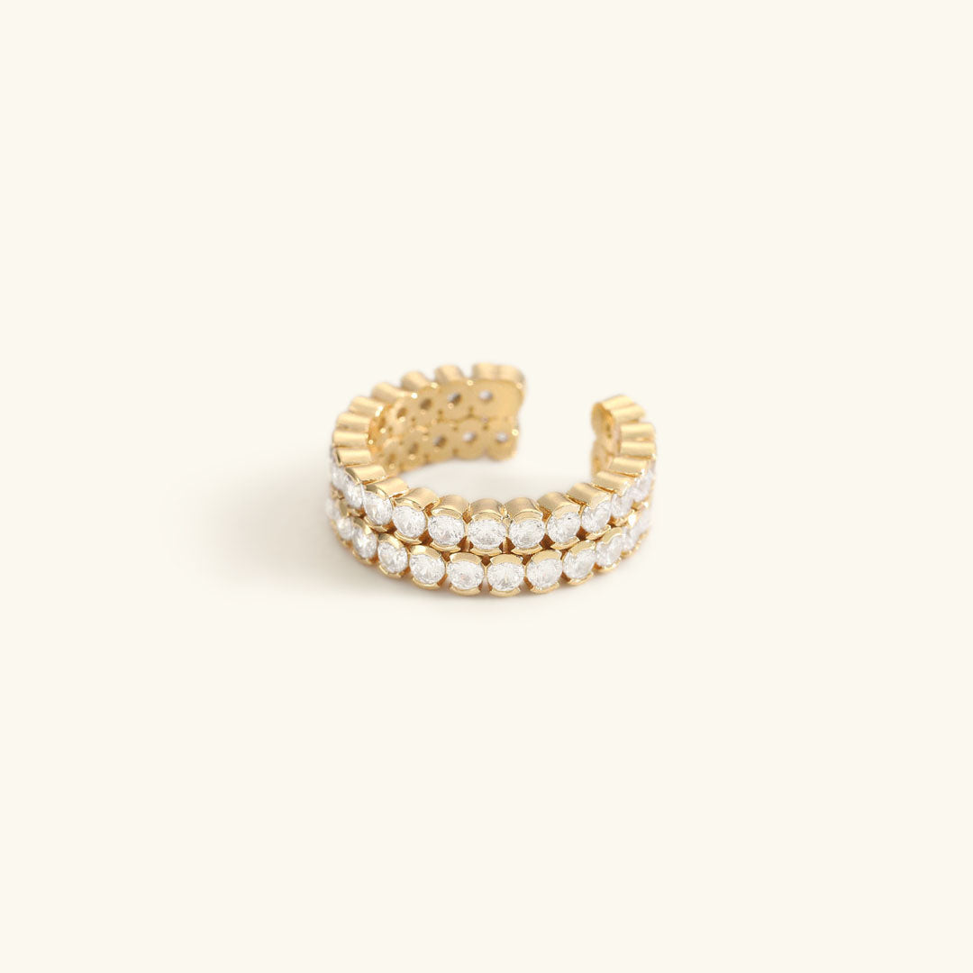 Cassandra Studded Arany Gyűrű
