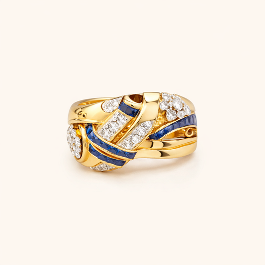 Arany Vintage Zirconia Gyűrű