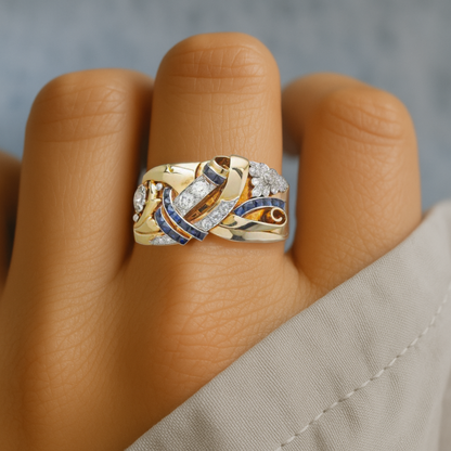 Arany Vintage Zirconia Gyűrű