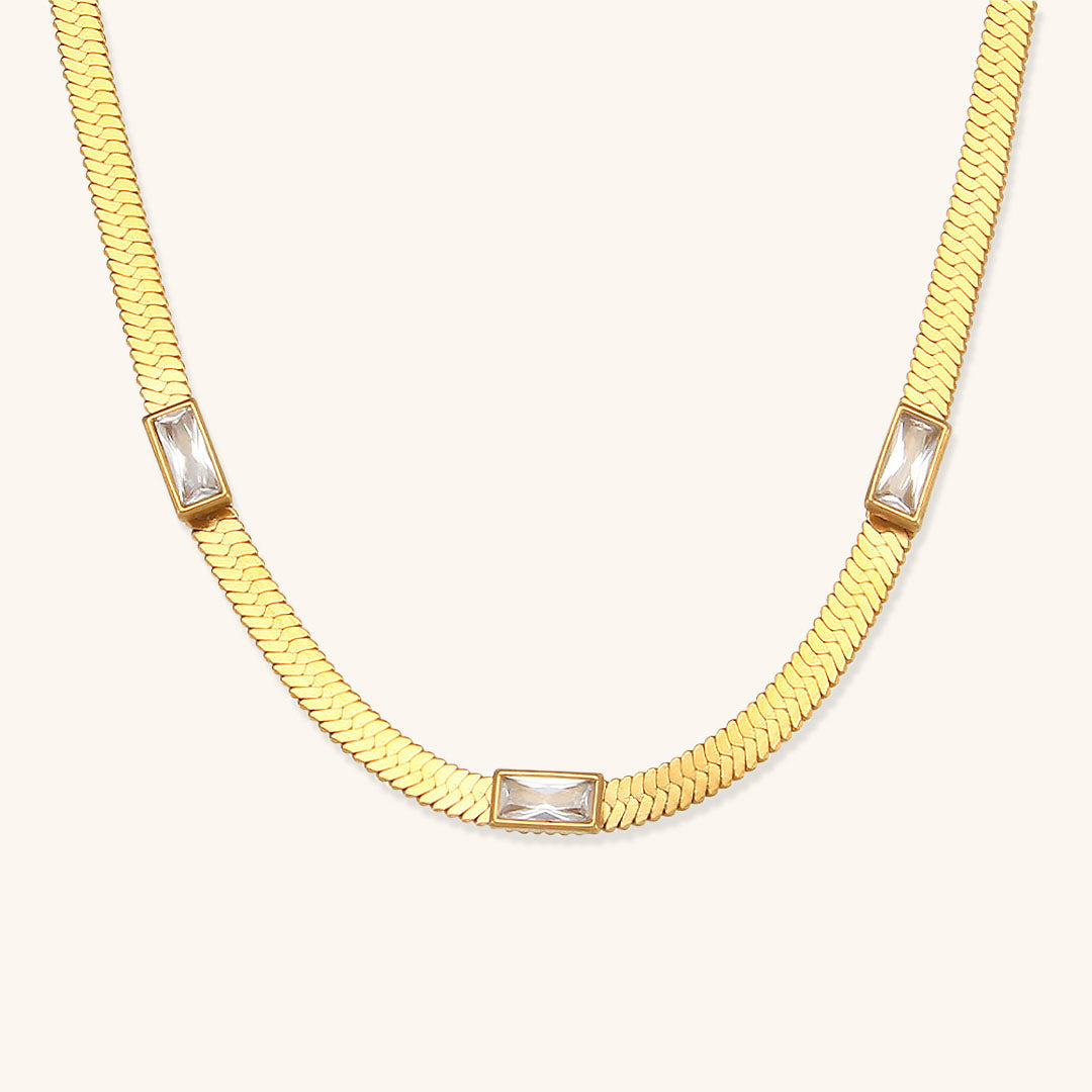 Eve Herringbone Arany Nyaklánc