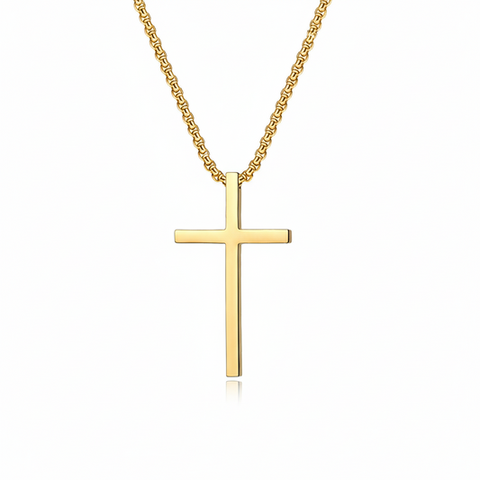 Bezel Cross Nyaklánc | Arany