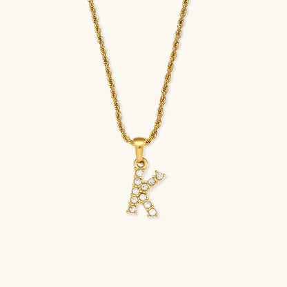 Maeve Letter Initial Gyémánt Nyaklánc