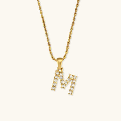 Maeve Letter Initial Gyémánt Nyaklánc