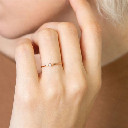 Amelia Birthstone Stacker Gyűrű