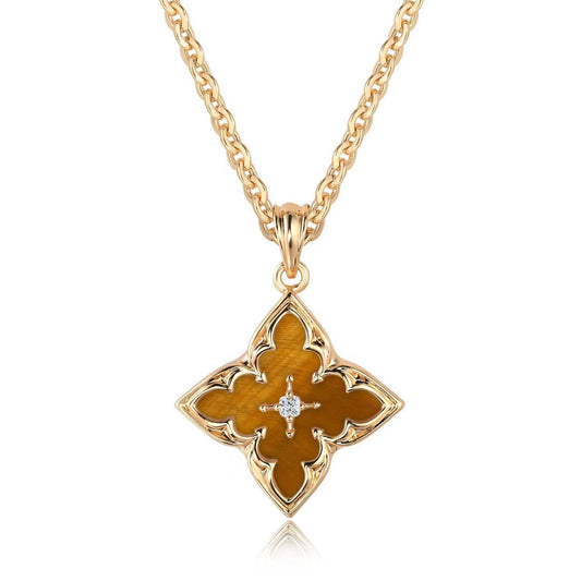 Brown Clover Pendant Nyaklánc | Arany