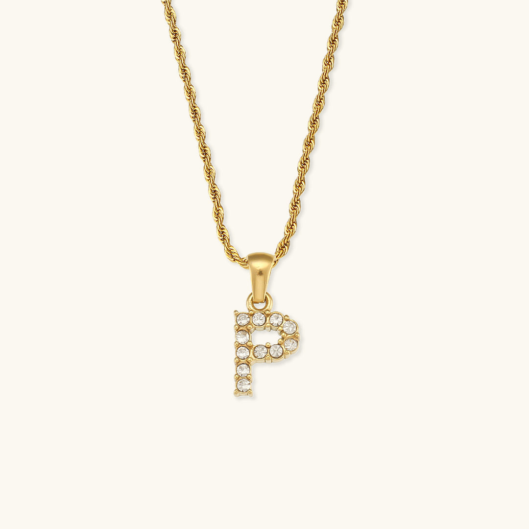 Maeve Letter Initial Gyémánt Nyaklánc