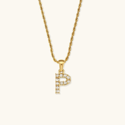 Maeve Letter Initial Gyémánt Nyaklánc