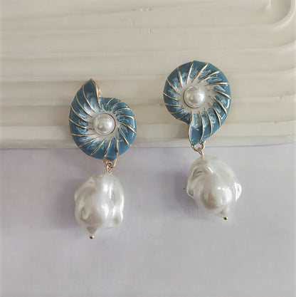 Seashell Gyöngy Fülbevaló