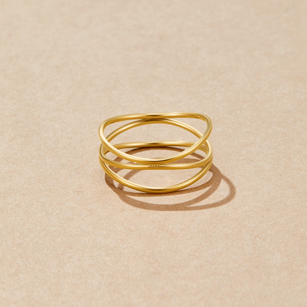Arany Minimalist Wrap Gyűrű