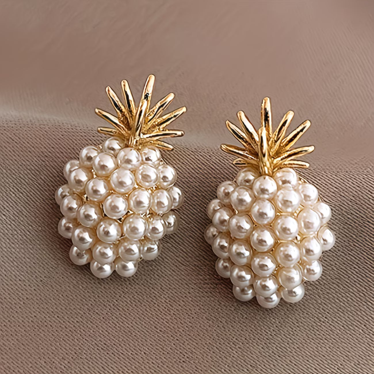Gyöngy Pineapple Fülbevaló