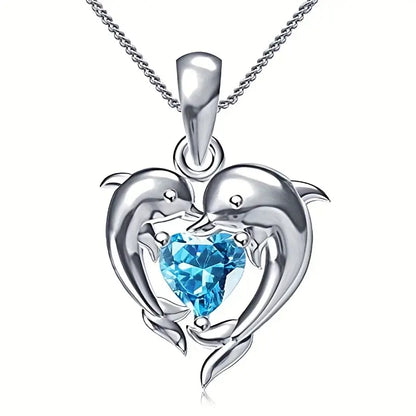Oceanheart Twins Nyaklánc | Fehér Arany