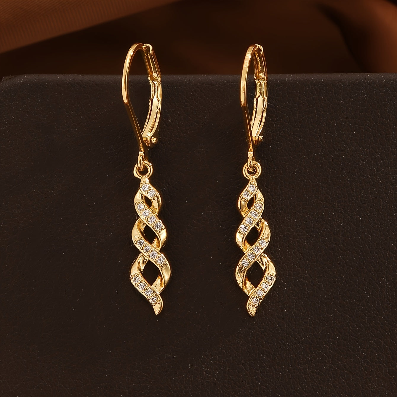 Shimmer Twist Ava Fülbevaló | Arany