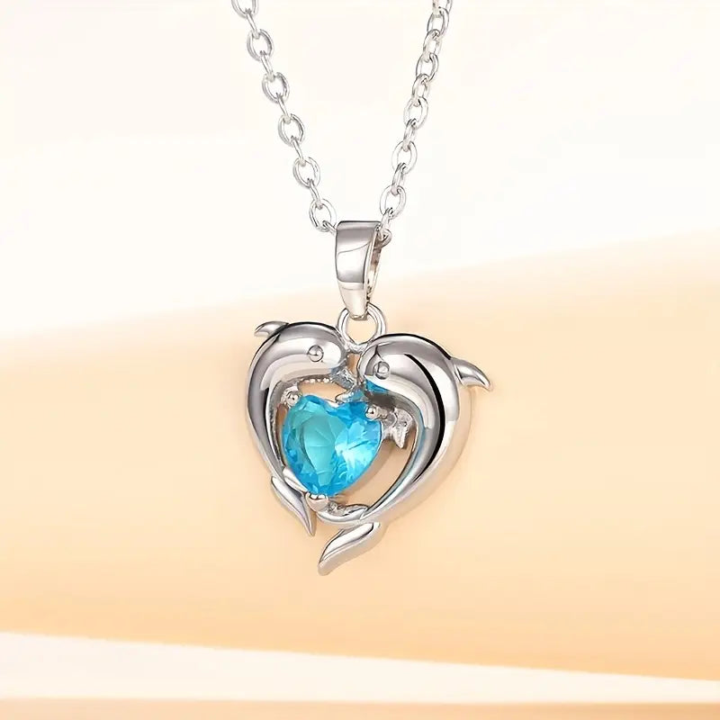 Oceanheart Twins Nyaklánc | Fehér Arany