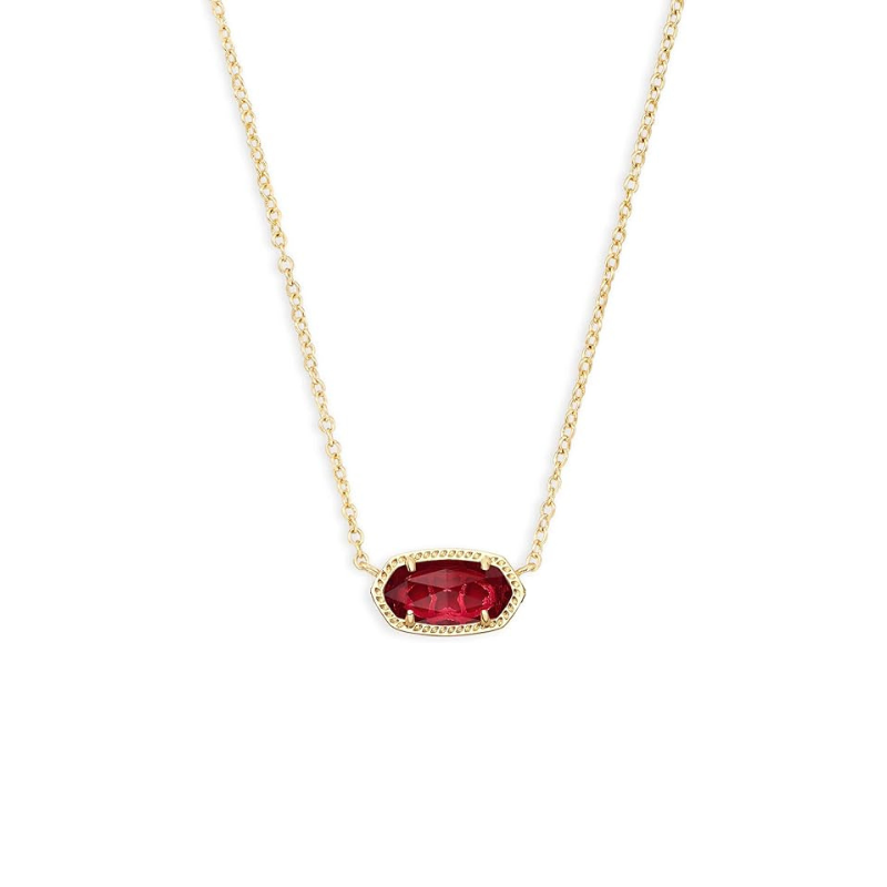 Classic Oval Rubin Nyaklánc | Arany