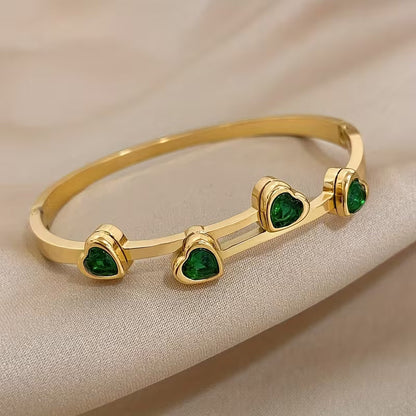 Verde Szívek Karkötő | Arany