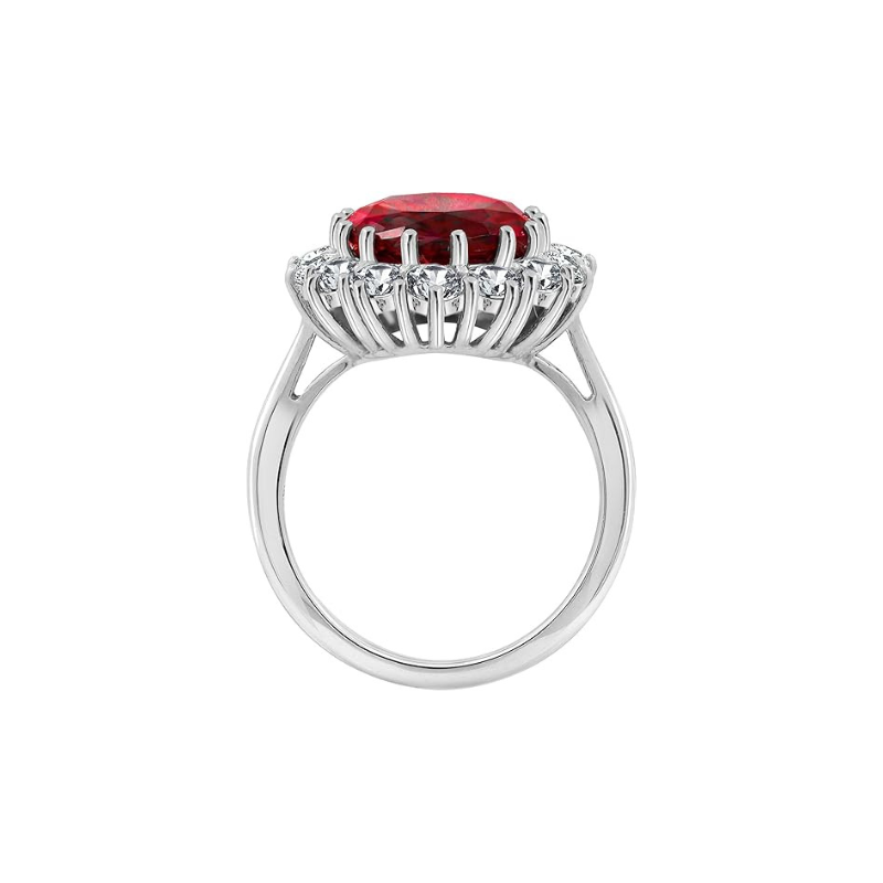 Scarlet Crown Rubin Gyűrű | Fehér Arany