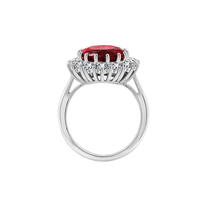 Scarlet Crown Rubin Gyűrű | Fehér Arany