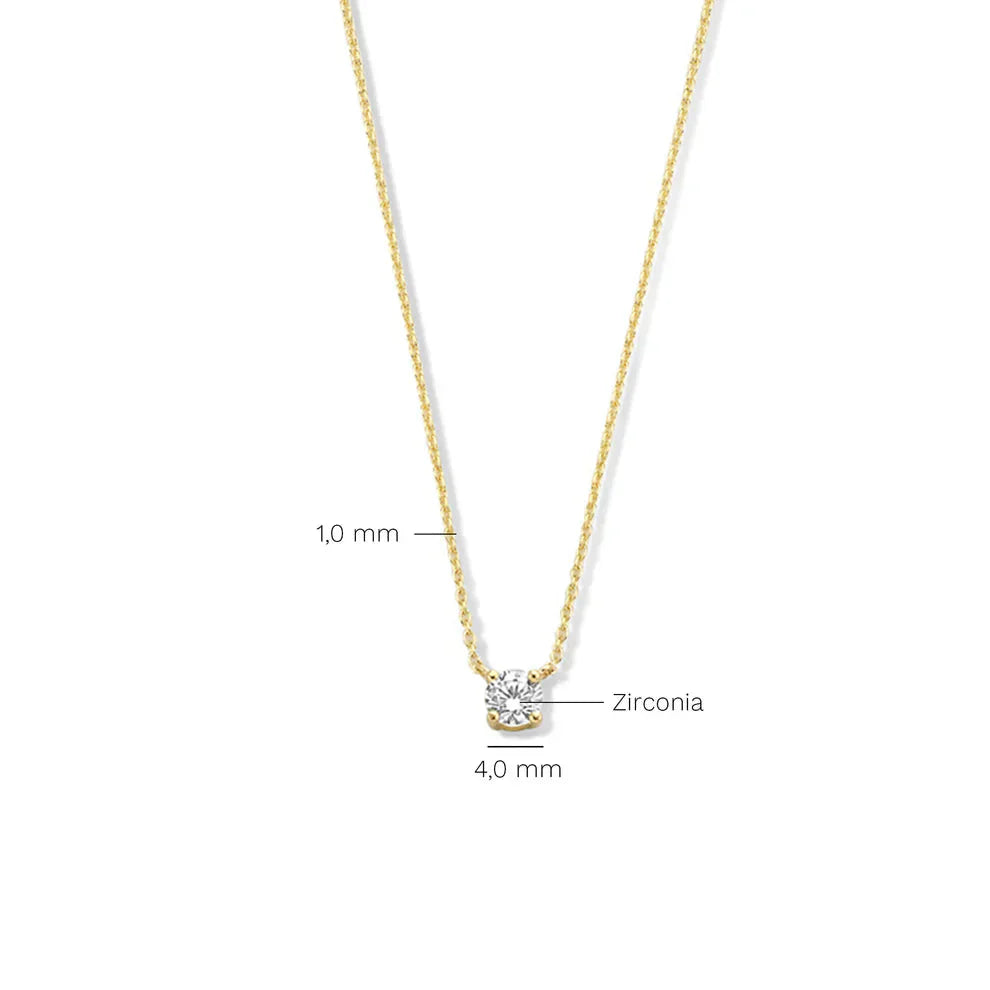 Cléa Moissanite Kő Nyaklánc | Arany