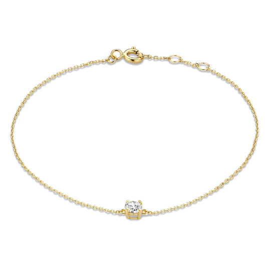 Cléa Moissanite Kő Karkötő | Arany
