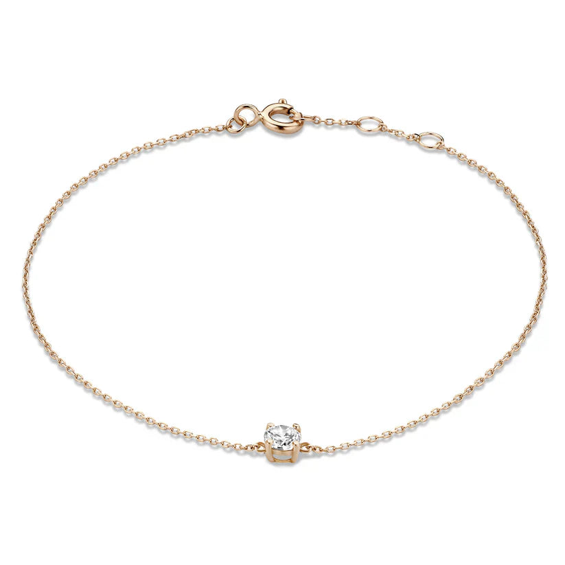 Cléa Moissanite Kő Karkötő | Arany