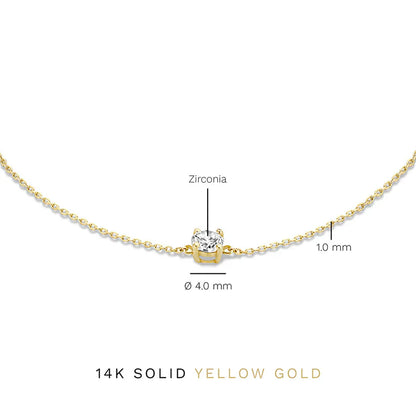 Cléa Moissanite Kő Karkötő | Arany