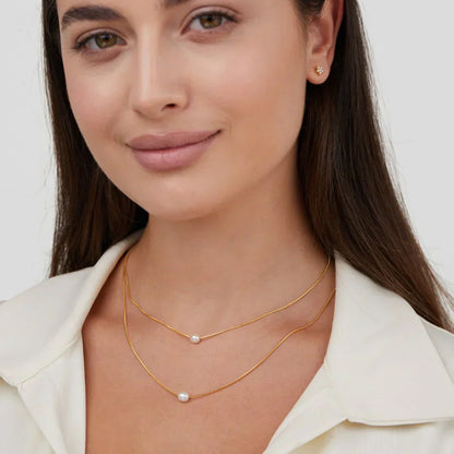 Sophisticated Layered Gyöngy Nyaklánc
