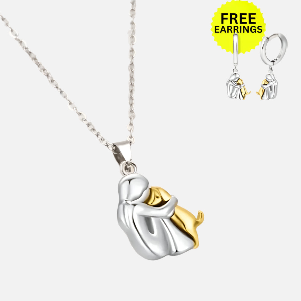 Wynter™ - Hug Pendant with Matching Fülbevaló